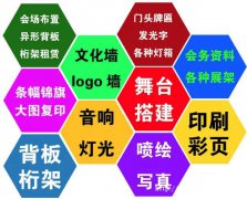背景桁架、舞台搭建、舞台灯光发光字、音响、门头搭建